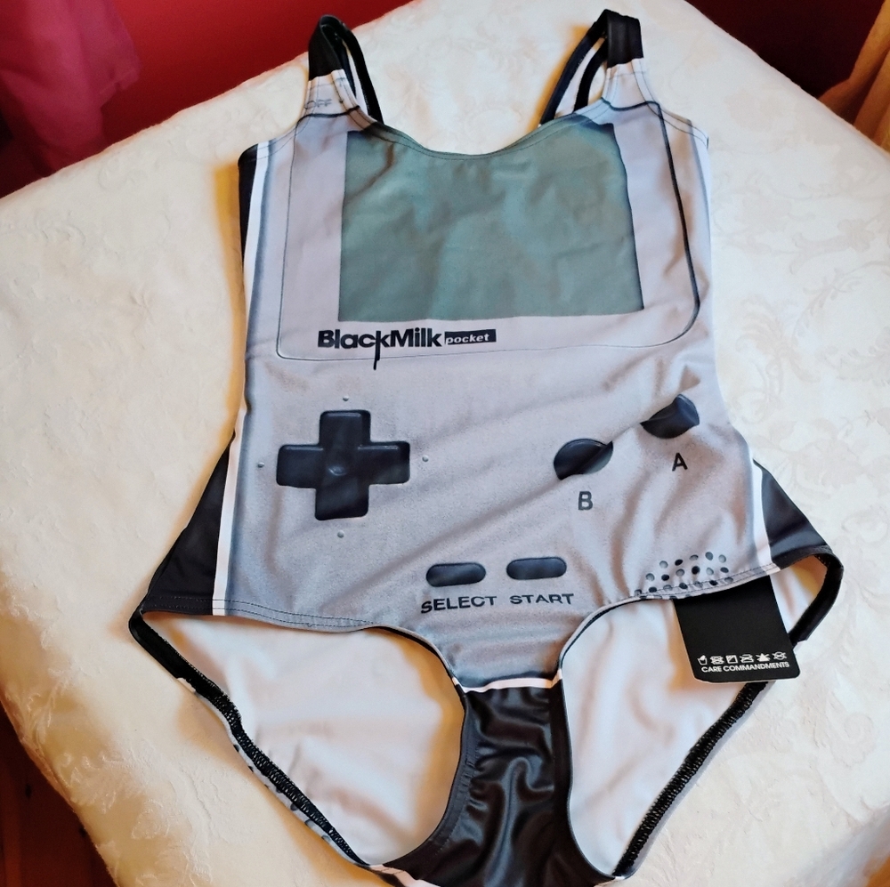 BlackMilk  Bodysuit - Gray and Black